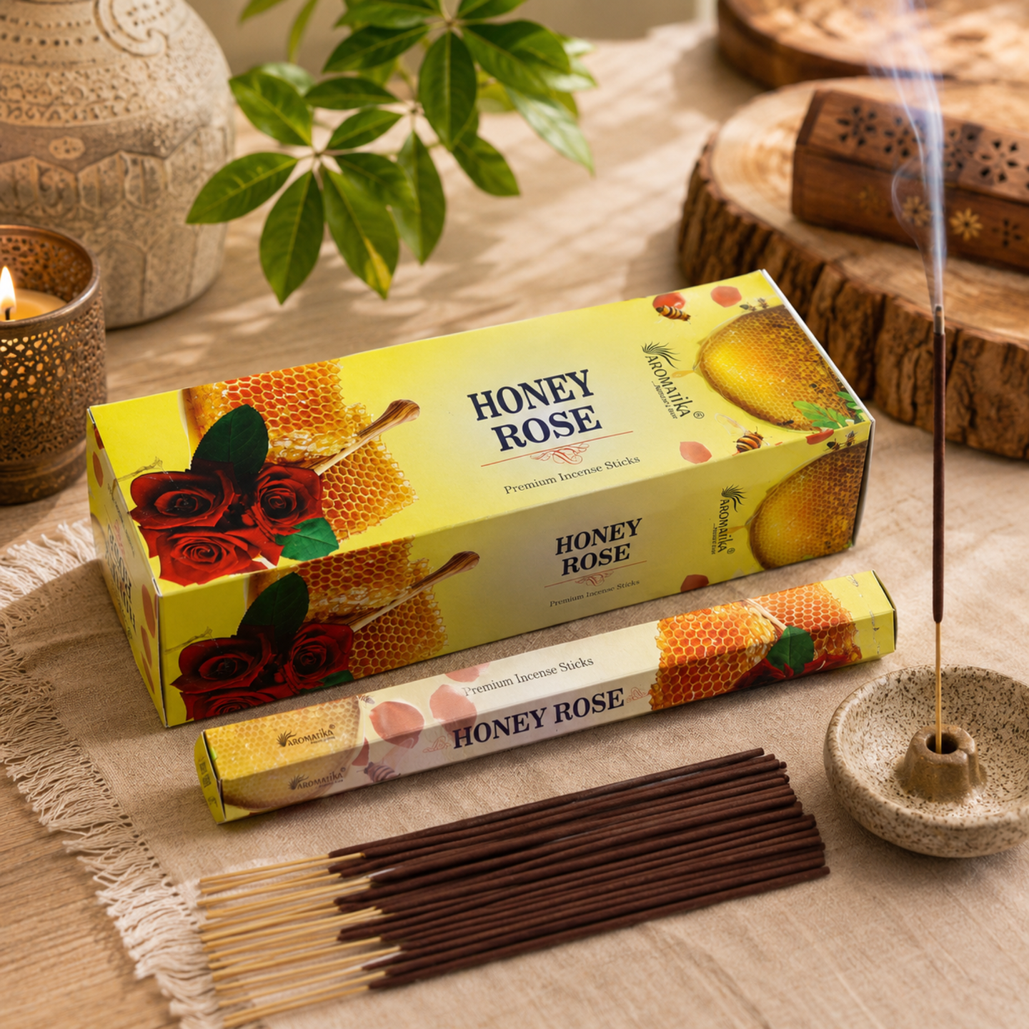 Aromatika-Räucherstäbchen ohne Holzkohle