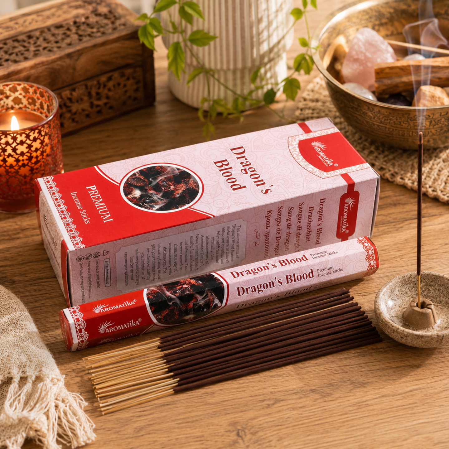Aromatika-Räucherstäbchen ohne Holzkohle