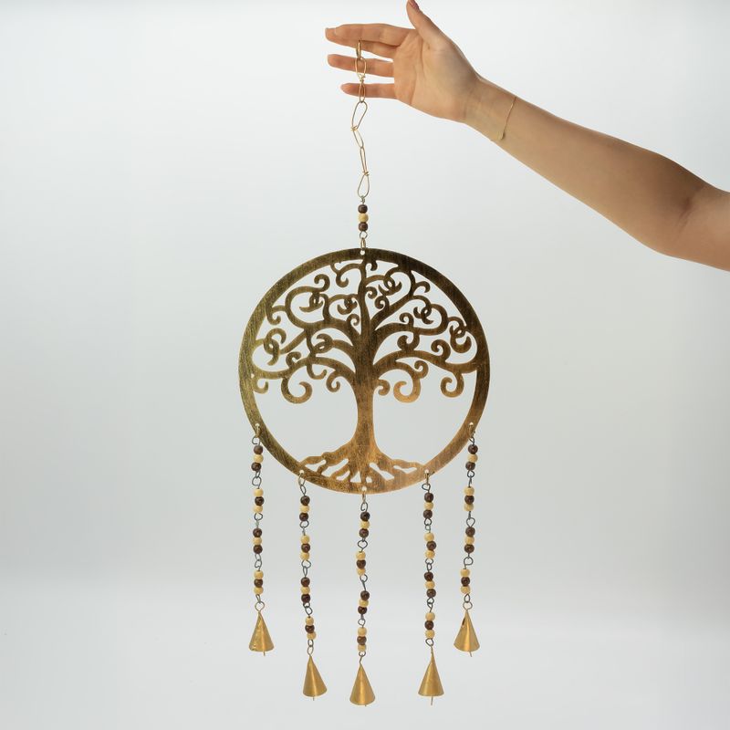Indische Glockenklänge - Großes Baum-des-Lebens-Glockenklänge - 25 cm