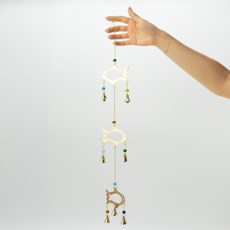 Indische Glocken - Fish Drop - 7 Glocken - 8,5x54 cm