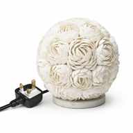 Boho Seemuschel-Lampe - Rose Globus - 15 cm (UK)