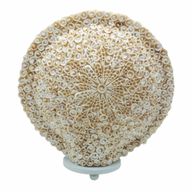 Boho-Meeresmuschel-Lampe - Cut Art-Meeresmuschel große runde - 30 cm