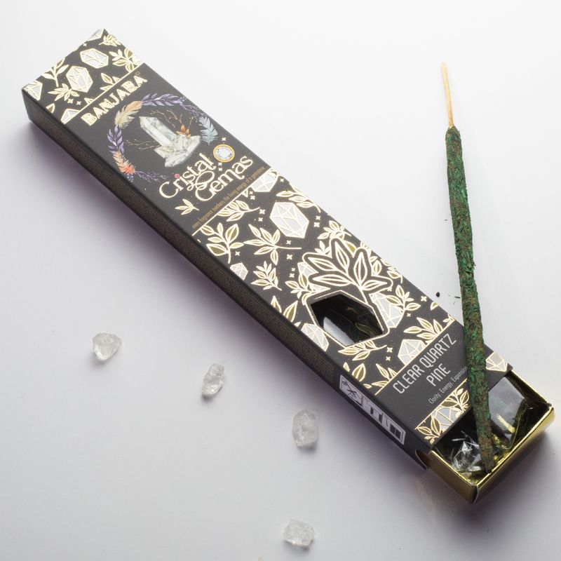 Banjara Kristall-Edelsteine - Klarer Quarz Kiefer