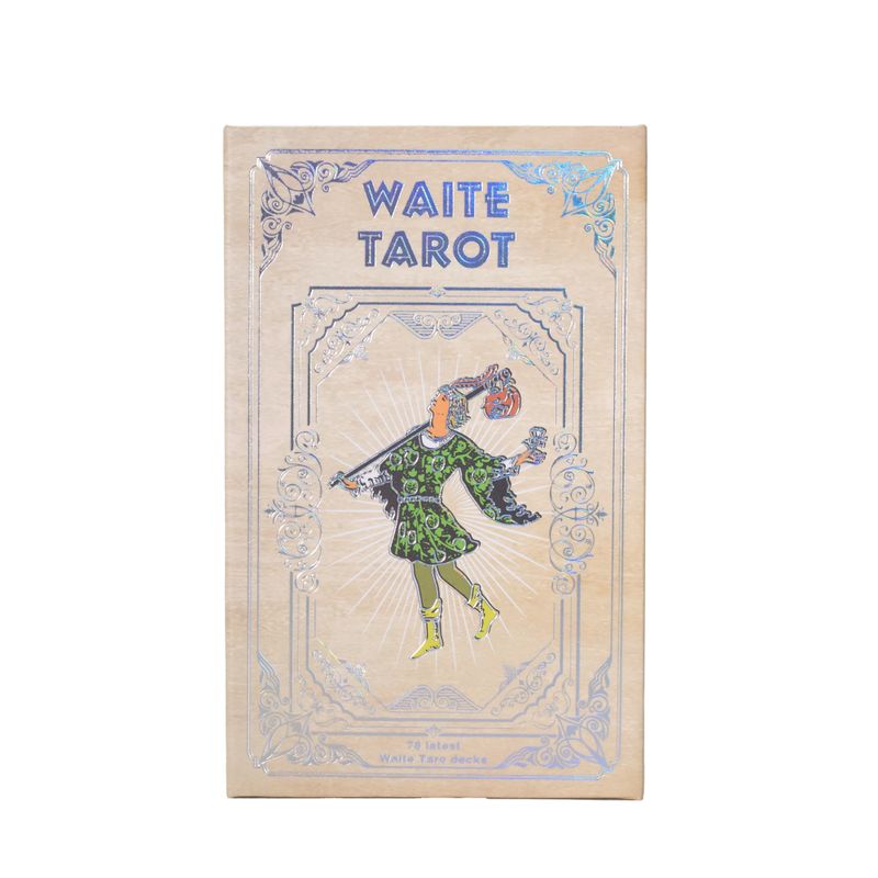 Waite-Tarotkarten-Set mit Silberfolie - mit Begleitheft