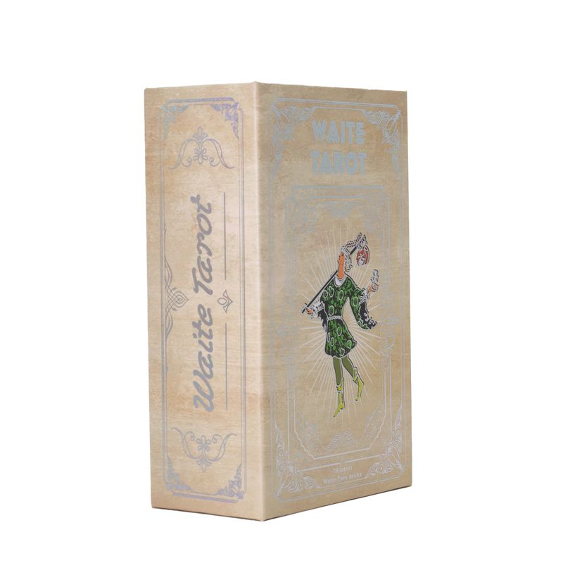 Waite-Tarotkarten-Set mit Silberfolie - mit Begleitheft