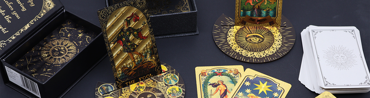Rosa Box Rubinfolie Tarotkarten-Geschenkbox-Set - mit Begleitheft