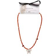 Nymphen-Geist Edelstein-Halsketten-Set – Blutmond
