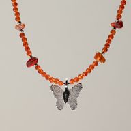 Nymphen-Geist Edelstein-Halsketten-Set – Blutmond