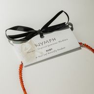Nymphen-Geist Edelstein-Halsketten-Set – Blutmond
