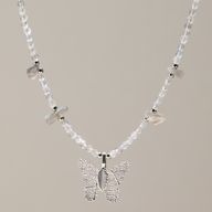 Nymphe-Geist Edelstein-Halsketten-Set – Nordlichter