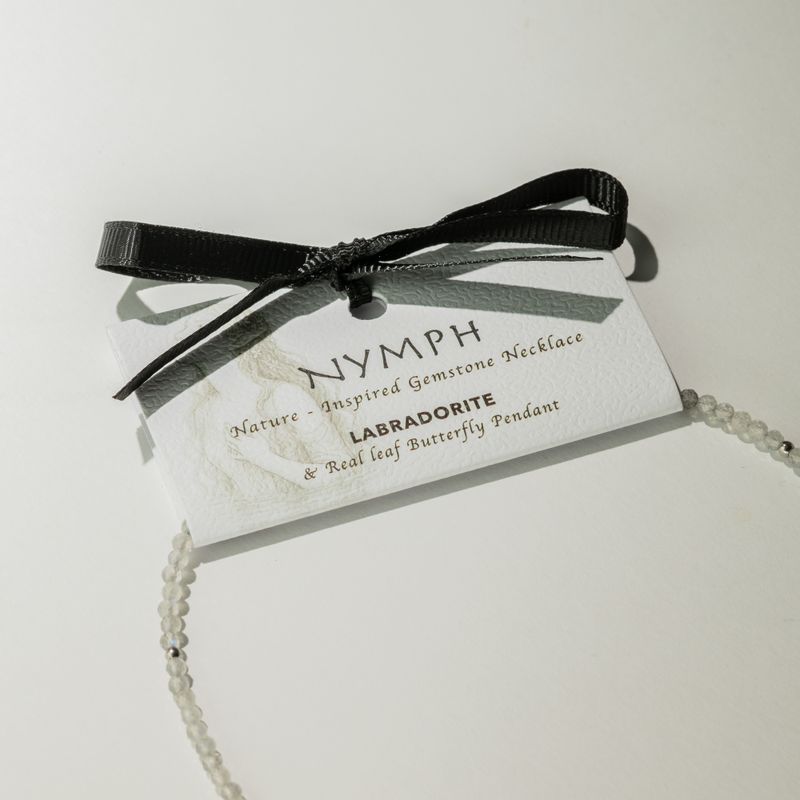 Nymphe-Geist Edelstein-Halsketten-Set – Nordlichter