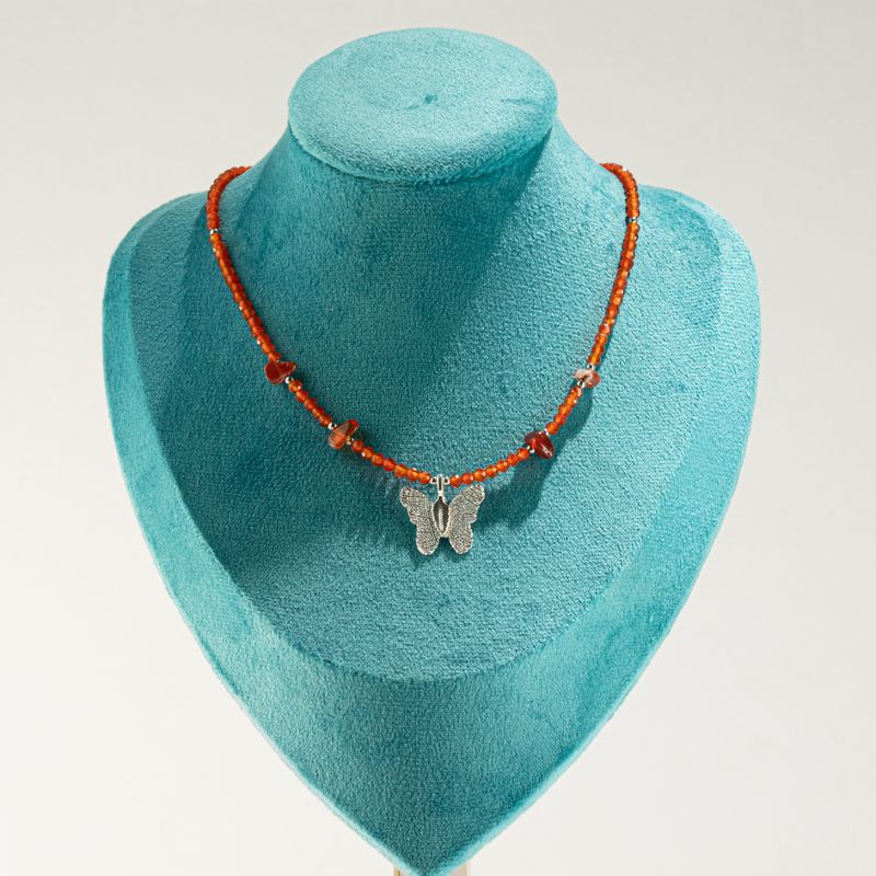 Nymphen-Geist Edelstein-Halsketten-Set – Blutmond
