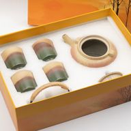 Japanisches Kyusu-Stil-Teeset - Für grünen Tee - Vier Tassen