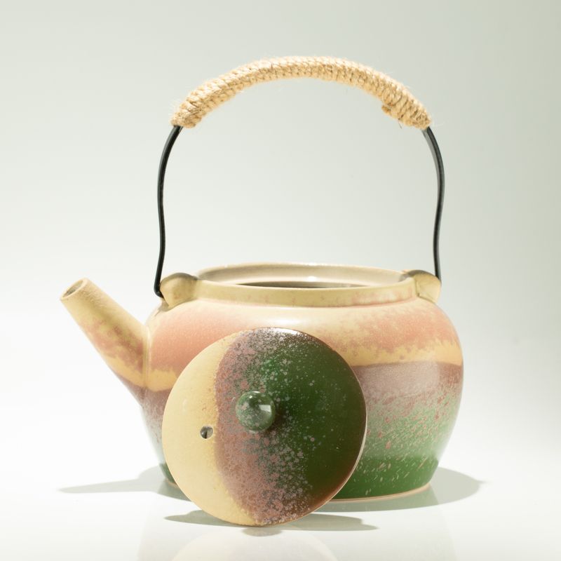 Japanisches Kyusu-Stil-Teeset - Für grünen Tee - Vier Tassen