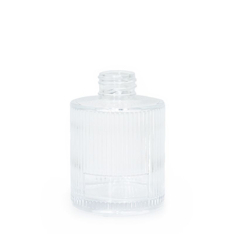 150ml gerippte runde Reed-Diffuser-Flasche (28 mm Hals) - Klar