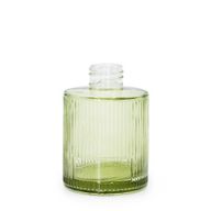 150 ml gerillte runde Duftstäbchen-Diffusorflasche (Halsdurchmesser 28 mm) - Rauchgrün
