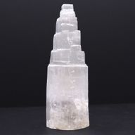 Natürliche Selenit-Turmlampe - 25 cm