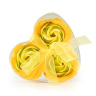 Schachtel mit 3 Seifenblumen – Frühlingsrosen
