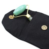 Edelstein-Gesichtsroller – Jade mit Beutel
