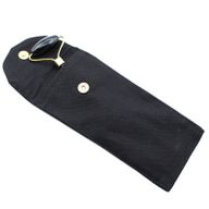 Edelstein-Gesichtsroller - Schwarzer Obsidian mit Beutel