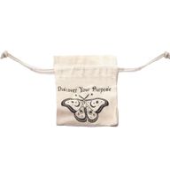 Esoterische Beutel - Schwarzer Druck auf Natur (4x 2 Designs) - 10x12cm