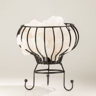 Salzarmes Fels-Brazier - Weiße Salzbrocken