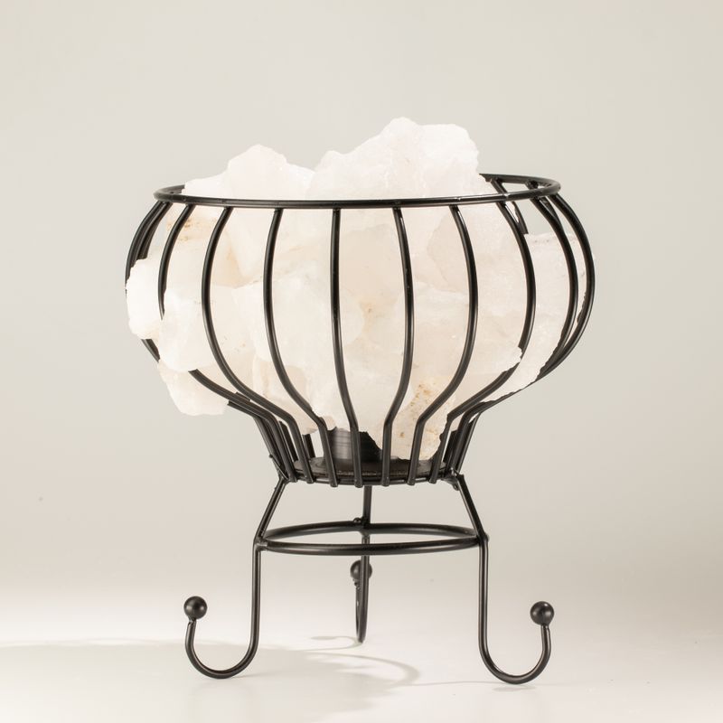 Salzarmes Fels-Brazier - Weiße Salzbrocken