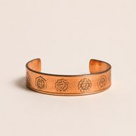 Solide Kupferarmbänder mit Affirmationen-Gravuren (verschiedene)