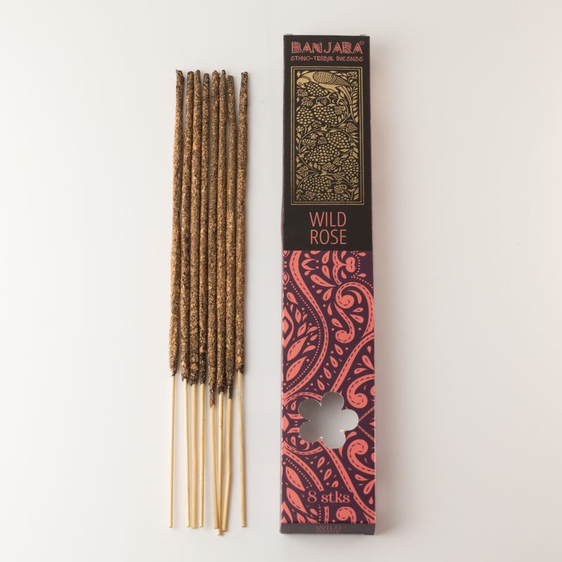 Banjara Extra Lang Räucherstab - Wilde Rose