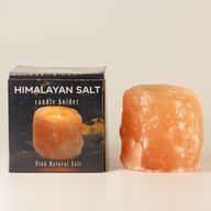 Qualitäts-Salzkerzenhalter aus natürlichem Salz 600–800 g