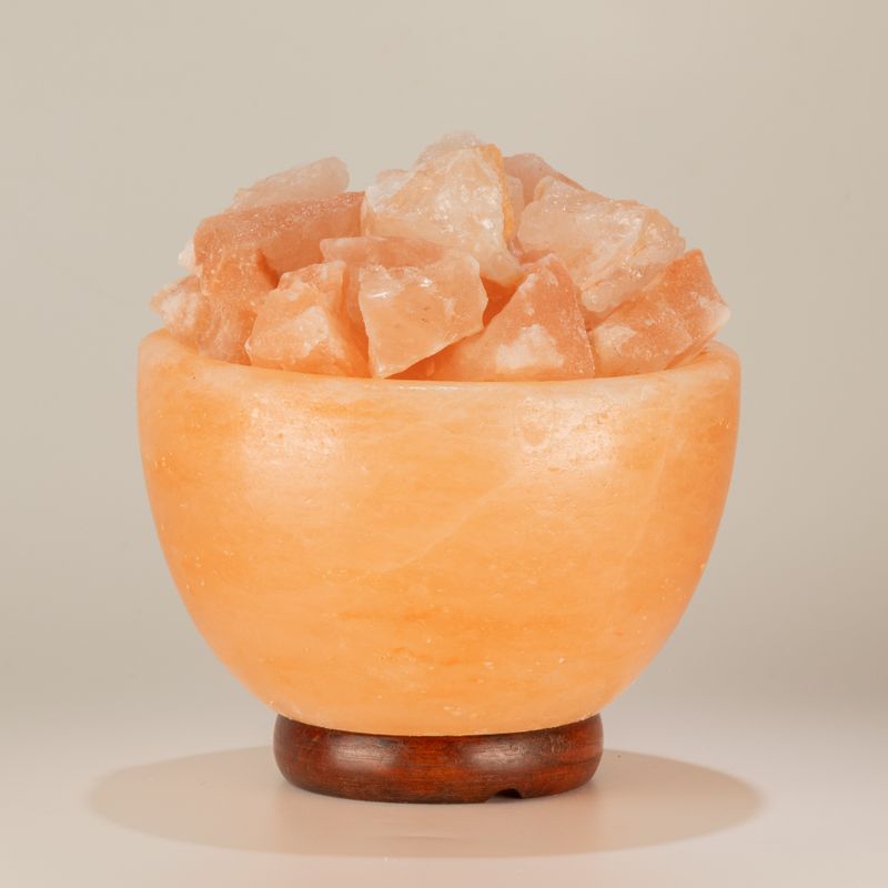 Salz-Feuer-Schale und Stücke - 15 cm x 9 cm
