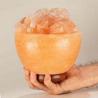 Salz-Feuer-Schale und Stücke - 15 cm x 9 cm