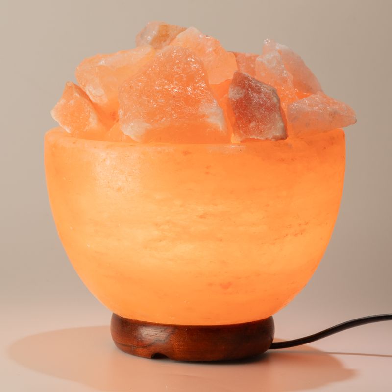 Salz-Feuer-Schale und Stücke - 15 cm x 9 cm