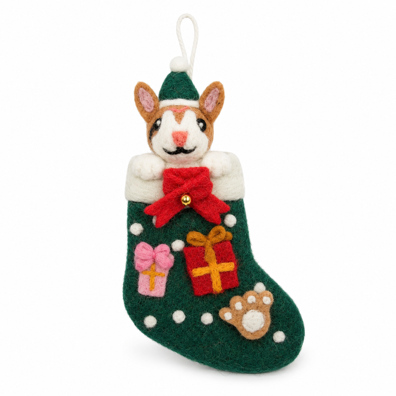 Filz-Weihnachts-Geschenk-Socken für Haustiere – Gemischte Auswahl (6)