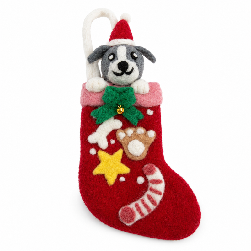 Filz-Weihnachts-Geschenk-Socken für Haustiere – Gemischte Auswahl (6)