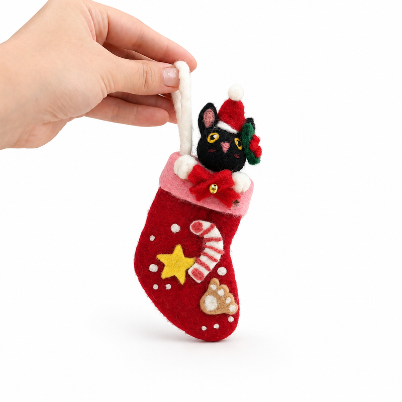 Filz-Weihnachts-Geschenk-Socken für Haustiere – Gemischte Auswahl (6)