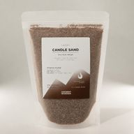 Duftkerze Sand - Mocha Braun - Karmesin Kristall - 300g