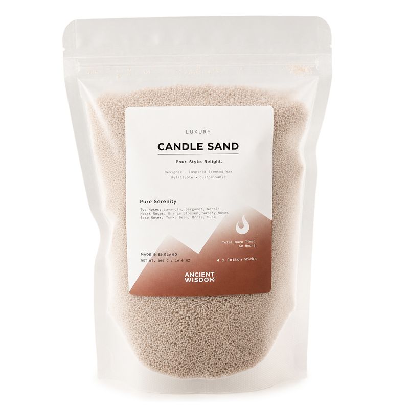 Duftkerze Sand - Latte-Beige - Reine Gelassenheit - 300 g