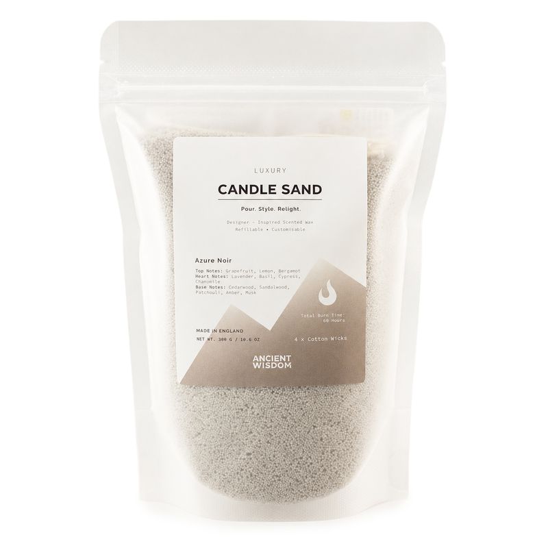 Duftkerze Sand - Warmer Grauton - Azure Noir - 300g