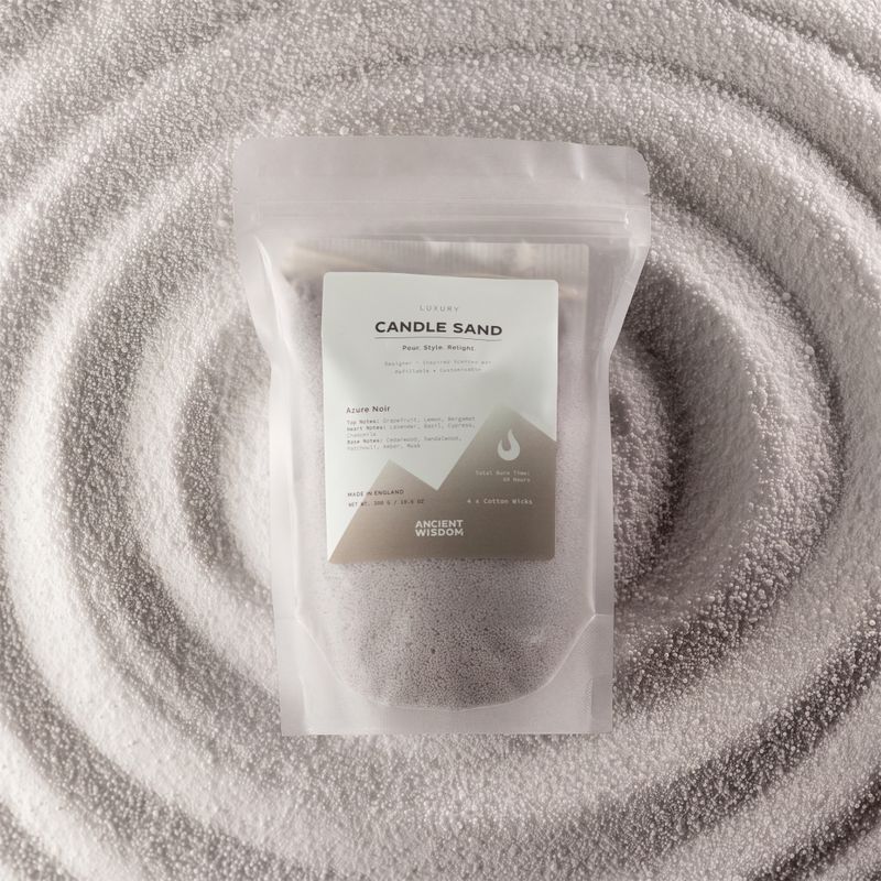 Duftkerze Sand - Warmer Grauton - Azure Noir - 300g