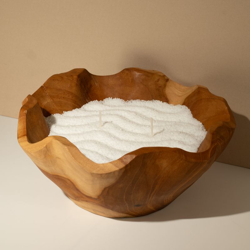 Duftkerze Sand - Taupe Orange - Kobaltblau - 300 g