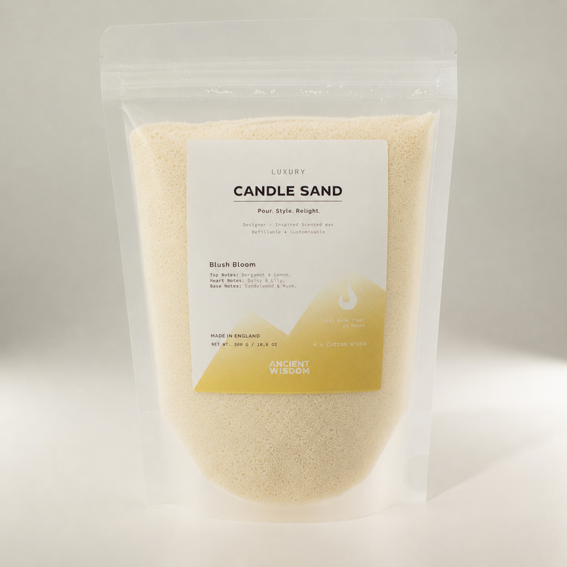 Duftkerze Sand - Warmer Honig - Blush Bloom - 300 g
