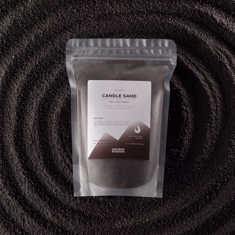 Duftkerzensand - Schwarz - lebhaft - 300 g