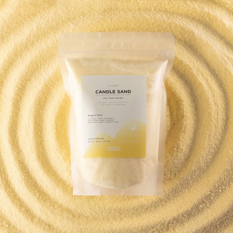 Duftkerze Sand - Creme - Regent Polo - 300 g