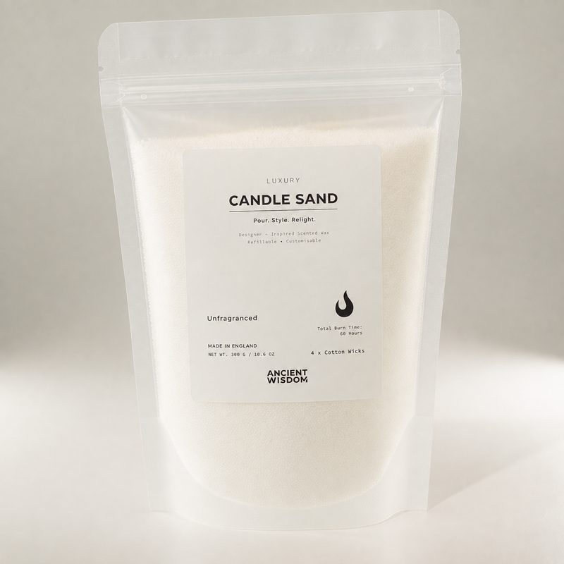 duftneutraler Kerzensand - Weiß - 300 g