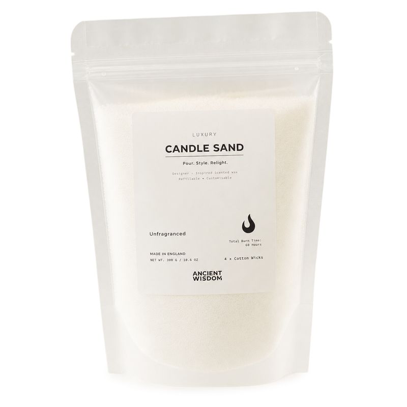 duftneutraler Kerzensand - Weiß - 300 g