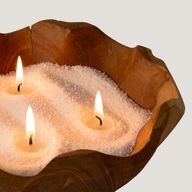 Duftkerze Sand - Warmer Honig - Blush Bloom - 300 g