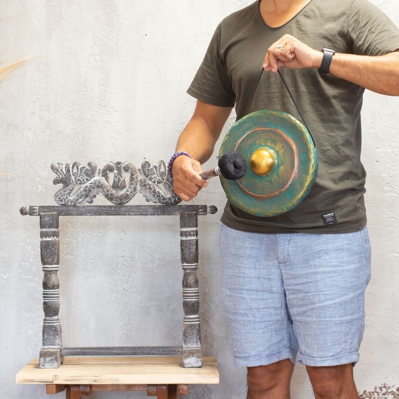 Kleiner Gong im Stativ - 25cm - Greenwash