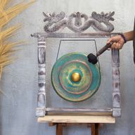 Mittlerer Gong im Stand - 35 cm - Greenwash