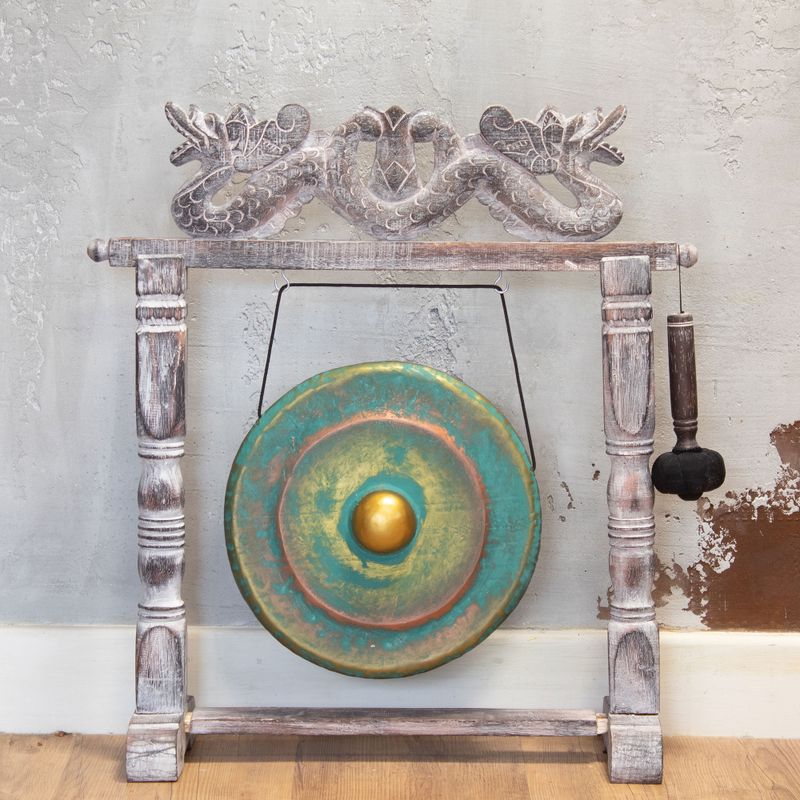 Mittlerer Gong im Stand - 35 cm - Greenwash